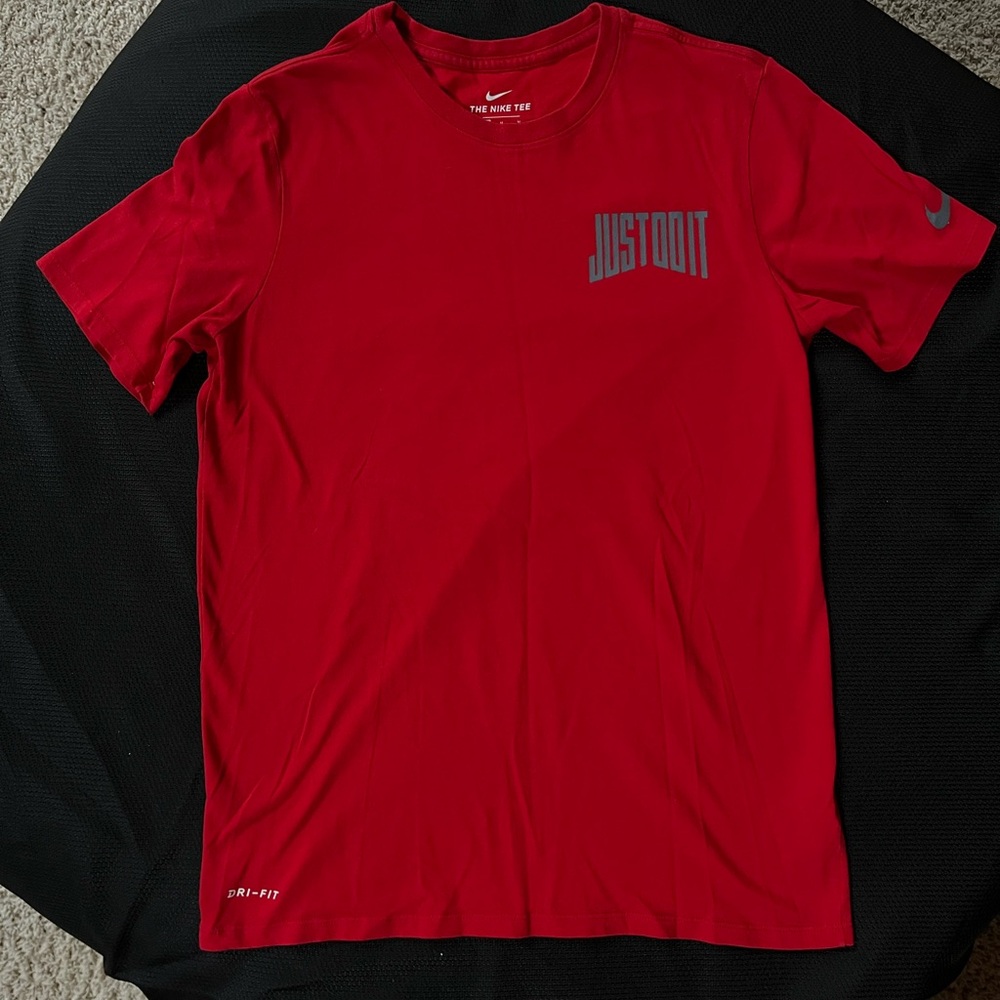 Nike Dri-Fit Red Short Sleeve Tee